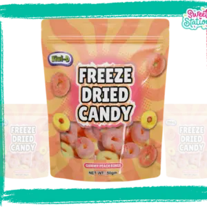 Freeze Dried Gummy Peach Rings
